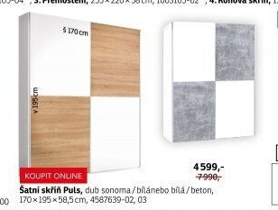 Šatní skříň Puls
