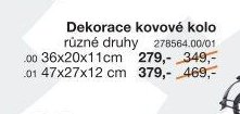 Dekorace kovové kolo