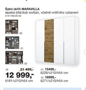 Šatní skříň MARAVILLA