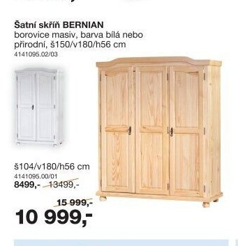 Šatní skříň BERNIAN