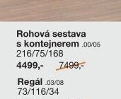 Rohová sestava s kontejnerem