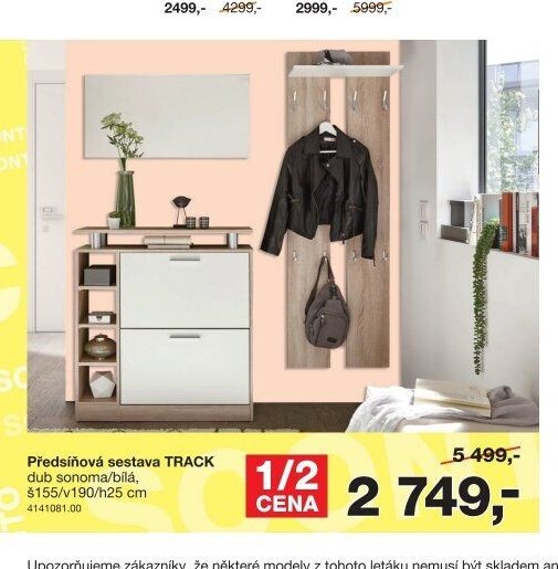 Předsíňová sestava TRACK