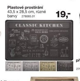 Plastové prostírání