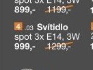 LED spotová série spot 3x E14