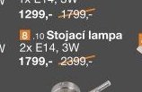 LED spotová série stojací lampa 2x E14