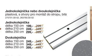 Jednokolejnička nebo dvoukolejnička plastová