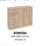 Komoda 106x85x37 cm