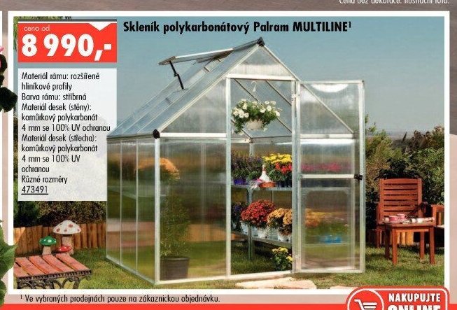 Skleník polykarbonátový Palram MULTILINE