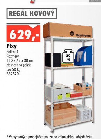Regál kovový Pixy