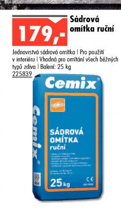 Sádrová omítka ruční