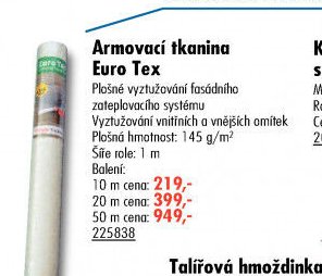 Armovací tkanina Euro Tex