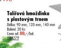 Talířová hmoždinka s plastovým trnem