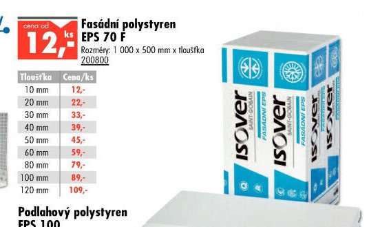 Fasádní polystyren EPS 70 F