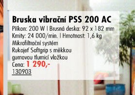 Bruska vibrační PSS 200 AC