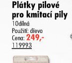 Plátky pilové pro kmitací pily