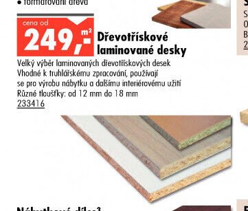Dřevotřískové laminované desky