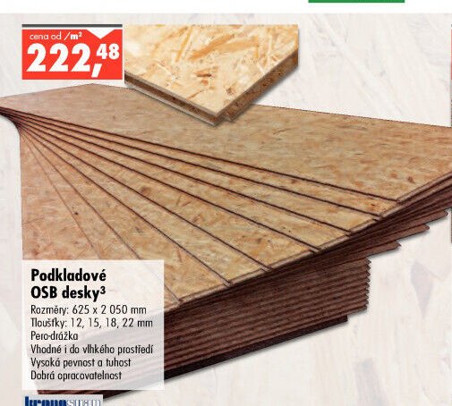 Podkladové OSB desky