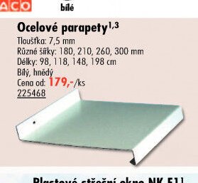 Ocelové parapety