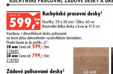 Kuchyňské pracovní desky
