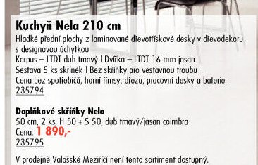 Kuchyň Nela 210 cm