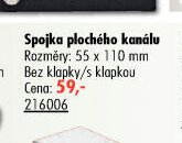 Spojka plochého kanálu