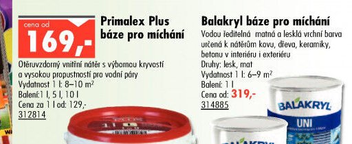 Primalex Plus báze pro míchání