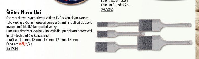 Štětec Nova Uni