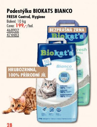 Podestýlka BIOKATS BIANCO