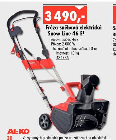 Fréza sněhová elektrická Snow Line 46 E