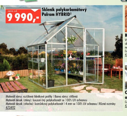 Skleník polykarbonátový Palram HYBRID