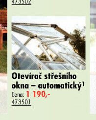 Otevírač střešního okna – automatický