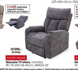 Relaxační TV křeslo