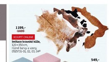 Imitace kravské kůže