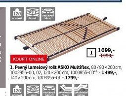 Pevný lamelový rošt ASKO Multiflex