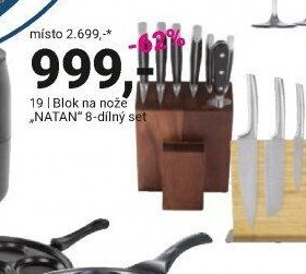 19 | Blok na nože NATAN 8-dílný set