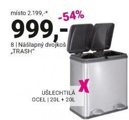NÁŠLAPNÝ DVOJKOŠ „TRASH“