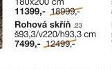 Rohová skříň LUXOR