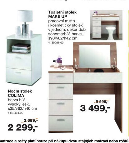 Toaletní stolek MAKE UP