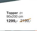 Topper 90x200 cm