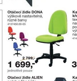 Otáčecí židle DONA
