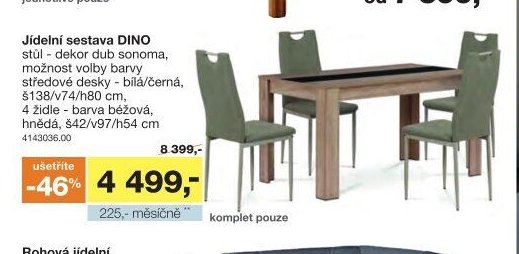 Jídelní sestava DINO