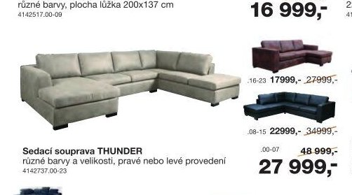 Sedací souprava THUNDER