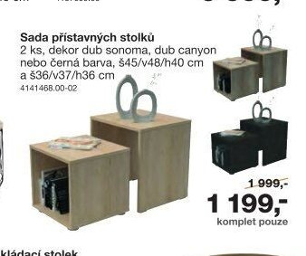 Sada přístavných stolků