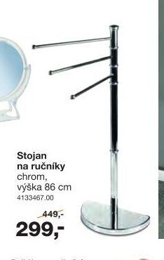 Stojan na ručníky chrom