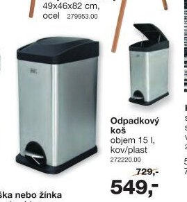 Odpadkový koš kov/plast