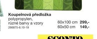 Koupelnová předložka polypropylen