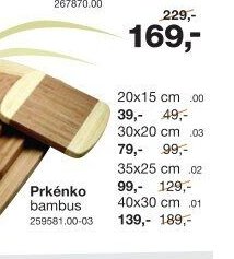 Prkénko bambus