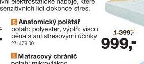 Anatomický polštář