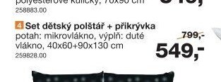 Set dětský polštář + přikrývka