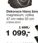 Dekorace hlava ženy